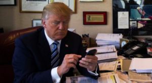 Trumps Twitter Tweets Pose Security Risks trump-tweeting